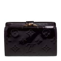 Pre Owned محفظة لوي فيتون فرنس بورس فيرنيه مونوغرامي عنابي 