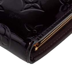 Pre Owned محفظة لوي فيتون فرنس بورس فيرنيه مونوغرامي عنابي 