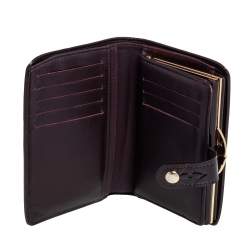 Pre Owned محفظة لوي فيتون فرنس بورس فيرنيه مونوغرامي عنابي 