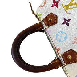 Louis Vuitton White Monogram Multicolor Canvas Mini Speedy HL Bag
