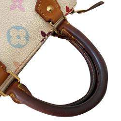 Louis Vuitton White Monogram Multicolor Canvas Mini Speedy HL Bag