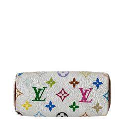 Louis Vuitton White Monogram Multicolor Canvas Mini Speedy HL Bag