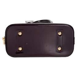 Pre Owned Louis Vuitton Amarante Monogram Vernis Alma BB Bag