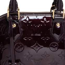 Pre Owned Louis Vuitton Amarante Monogram Vernis Alma BB Bag