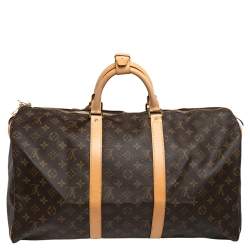 مملوكة مسبقًا حقيبة لوي فيتون كيبال باندوليير كانفاس مونوغرامي 50