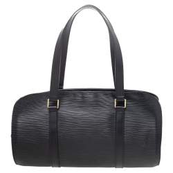 مملوكة مسبقًا حقيبة لوي فيتون سوفلو جلد أيبي أسود