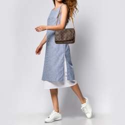 Pre Owned Louis Vuitton Monogram Musette Tango Short Strap Bag