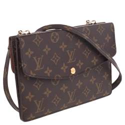 مملوكة مسبقًا Louis Vuitton Monogram Canvas Double Rabat Pochette