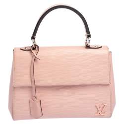Louis Vuitton Top Handle Cluny Epi MM Hot Pink in Leather with