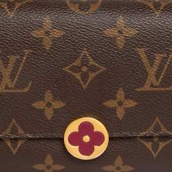 Pre Owned Louis Vuitton Monogram Canvas Flore Wallet