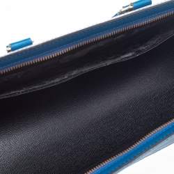 Pre Owned Louis Vuitton Toledo Blue Epi Leather Vintage Sac Triangle Bag