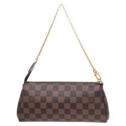 Pre Owned Louis Vuitton Damier Ebene Canvas Eva Pochette