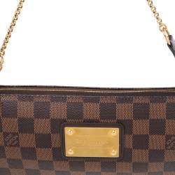 Pre Owned Louis Vuitton Damier Ebene Canvas Eva Pochette