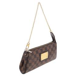Pre Owned Louis Vuitton Damier Ebene Canvas Eva Pochette