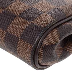 Pre Owned Louis Vuitton Damier Ebene Canvas Eva Pochette
