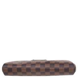 Pre Owned Louis Vuitton Damier Ebene Canvas Eva Pochette