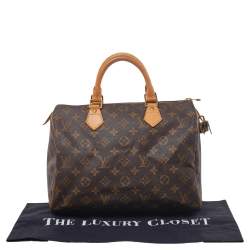 مملوكة مسبقًا حقيبة لوي فيتون سبيدي 30 كانفاس مونوغرامي
