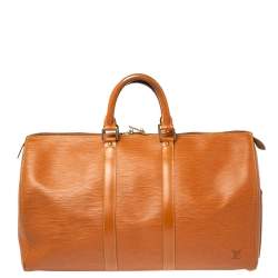 Louis Vuitton Cipango Gold Epi Leather Keepall 45 Bag
