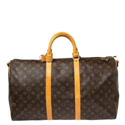 مملوكة مسبقًا حقيبة لوي فيتون كيبال باندوليير كانفاس مونوغرامي 50