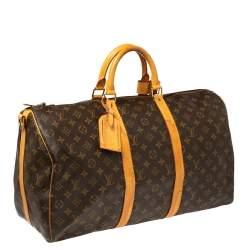 مملوكة مسبقًا حقيبة لوي فيتون كيبال باندوليير كانفاس مونوغرامي 50