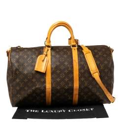 مملوكة مسبقًا حقيبة لوي فيتون كيبال باندوليير كانفاس مونوغرامي 50