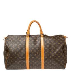 مملوكة مسبقًا حقيبة لوي فيتون كيبال 55 كانفاس مونوغرامي