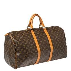 مملوكة مسبقًا حقيبة لوي فيتون كيبال 55 كانفاس مونوغرامي