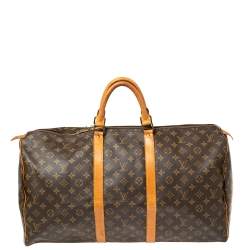 مملوكة مسبقًا حقيبة لوي فيتون كيبال 55 كانفاس مونوغرامي