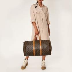 مملوكة مسبقًا حقيبة لوي فيتون كيبال 55 كانفاس مونوغرامي