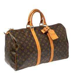 مملوكة مسبقًا Louis Vuitton Monogram Canvas Keepall 45 Bag
