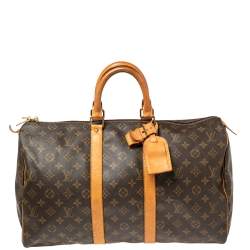 مملوكة مسبقًا Louis Vuitton Monogram Canvas Keepall 45 Bag