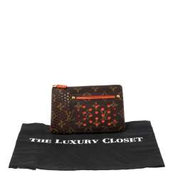 Pre Owned محفظة لوي فيتون كانفاس مثقب مونوغرامي إصدار محدود