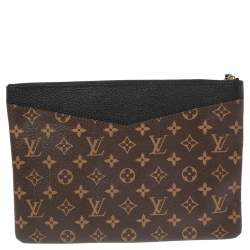 Pre Owned Louis Vuitton Black Monogram Canvas Daily Pouch