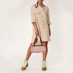 Pre Owned حقيبة لوي فيتون جوزفين جلد وكانفاس ميني لين مونوغرامي وردي PM