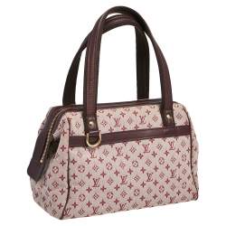 Pre Owned حقيبة لوي فيتون جوزفين جلد وكانفاس ميني لين مونوغرامي وردي PM