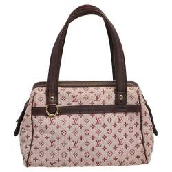 Pre Owned حقيبة لوي فيتون جوزفين جلد وكانفاس ميني لين مونوغرامي وردي PM