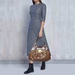 Pre Owned حقيبة لوي فيتون سيستينا كانفاس دامييه أيبين GM