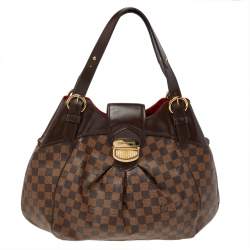 Pre Owned حقيبة لوي فيتون سيستينا كانفاس دامييه أيبين GM