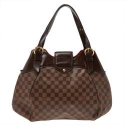 Pre Owned حقيبة لوي فيتون سيستينا كانفاس دامييه أيبين GM