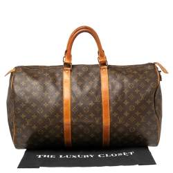 Louis Vuitton Monogram Canvas Keepall 50 Bag