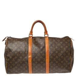Louis Vuitton Monogram Canvas Keepall 50 Bag