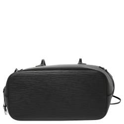 Pre Owned Louis Vuitton Black Epi Leather Neverfull MM Bag