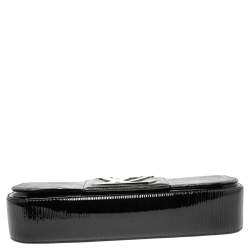 مملوكة مسبقًا حقيبة كلتش لوي فيتون سوب جلد إيبي أسود إليكتريك