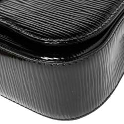 مملوكة مسبقًا حقيبة كلتش لوي فيتون سوب جلد إيبي أسود إليكتريك