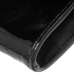 مملوكة مسبقًا حقيبة لوي فيتون روسمور جلد لامع مونوغرامي أسود متوسطة