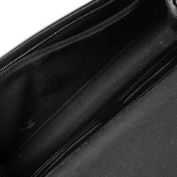 مملوكة مسبقًا حقيبة لوي فيتون روسمور جلد لامع مونوغرامي أسود متوسطة