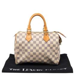 مملوكة مسبقًا حقيبة لوي فيتون سبيدي 25 كانفاس دامييه أزور   