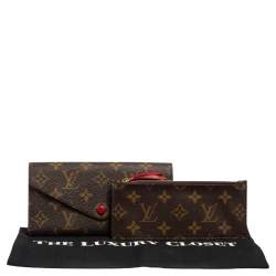 Pre Owned Louis Vuitton Monogram Canvas Josephine Continental Wallet