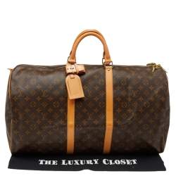 Louis Vuitton Monogram Canvas Keepall 55 Bag