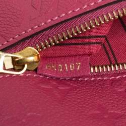 Pre Owned Louis Vuitton Rose Freesia Monogram Empreinte Leather Pochette Metis Bag